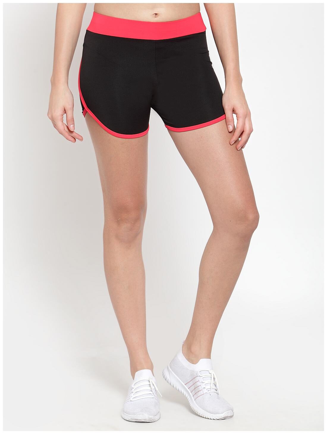 

Boston Club Women Solid Sport shorts - Black