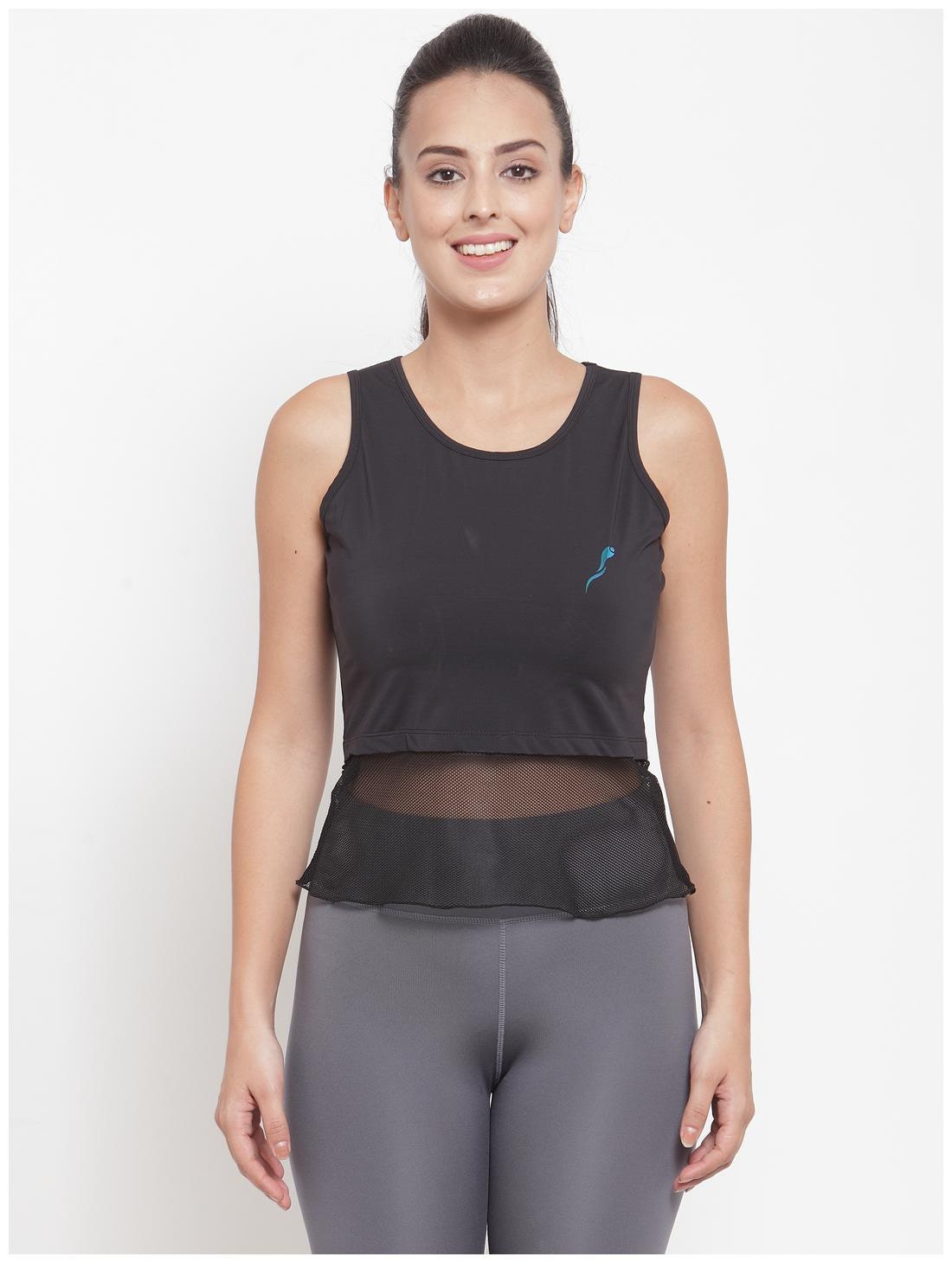

Boston Club Women Solid Sports T-Shirt - Black