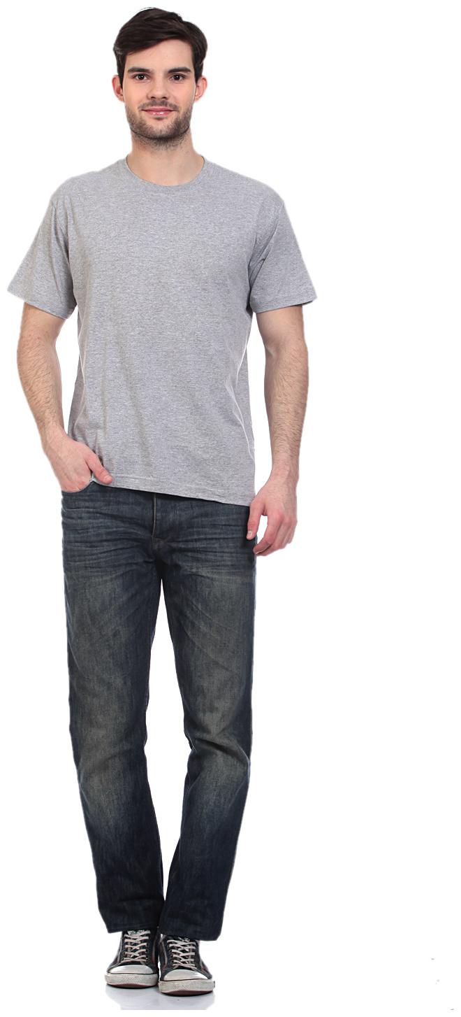 

Boys Mens Round Neck Cotton T-Shirt in Grey Colour