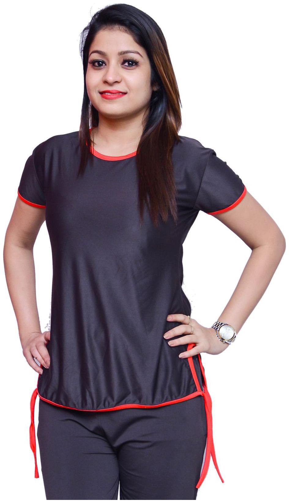 

NICE QUEEN Women Blue Regular fit Round neck Cotton Tank top