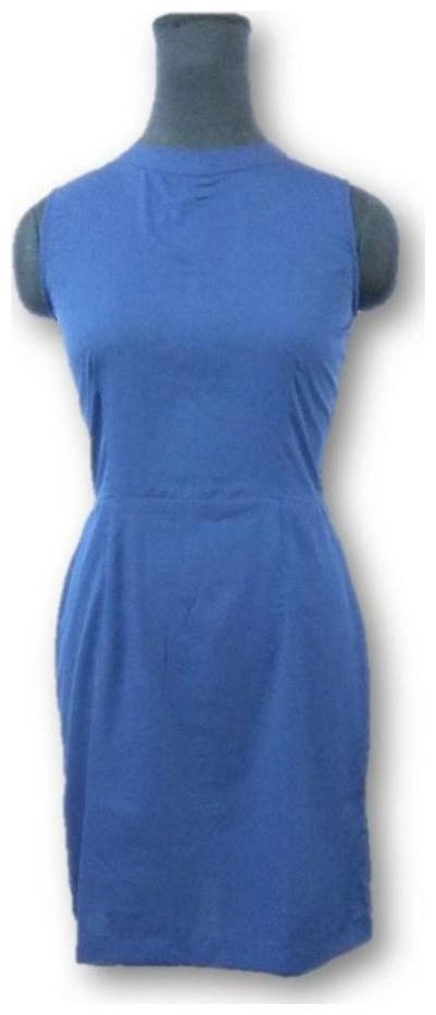 

NICE QUEEN Blue Solid A-line dress