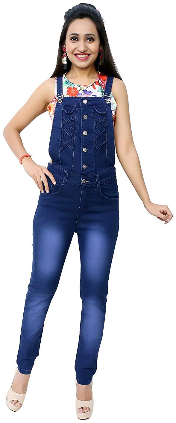

BRANDITUDE Solid Dungaree - Blue