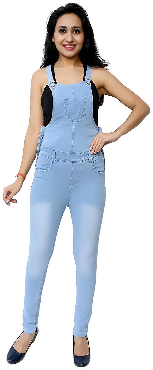 

BRANDITUDE Solid Dungaree - Blue
