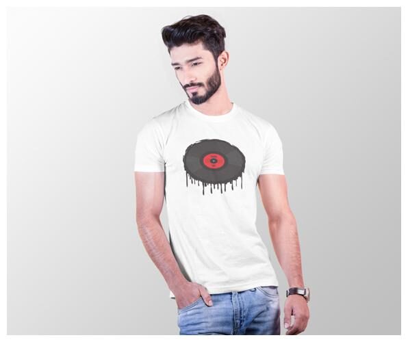 

BRILL FEEL Men White Regular fit Knitted Round neck T-Shirt - Pack Of 1