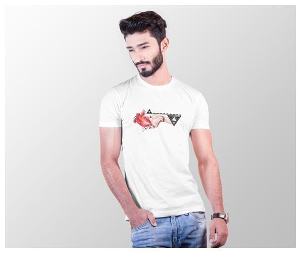 

BRILL FEEL Men White Regular fit Knitted Round neck T-Shirt - Pack Of 1