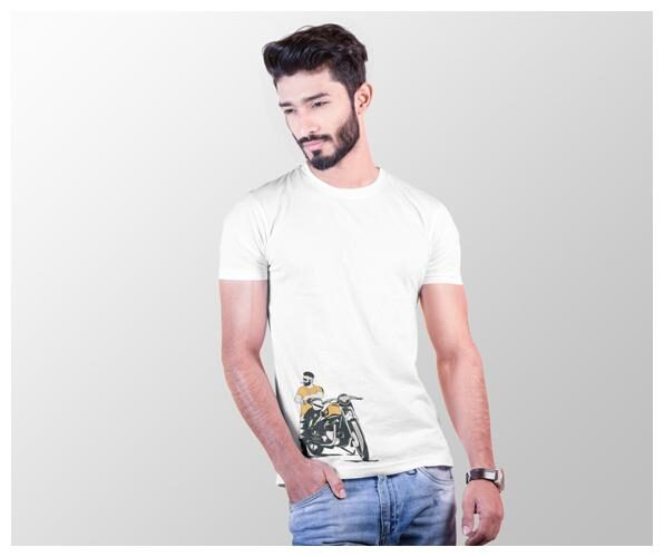 

BRILL FEEL Men White Regular fit Knitted Round neck T-Shirt - Pack Of 1