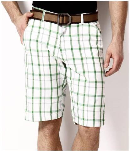 British Terminal Men Green Regular Fit Regular Shorts