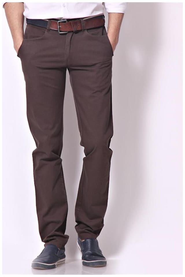 British Terminal Dark Brown Stylish Chinos