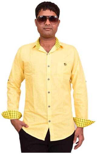 British Terminal Stylish Look Yellow Shirt