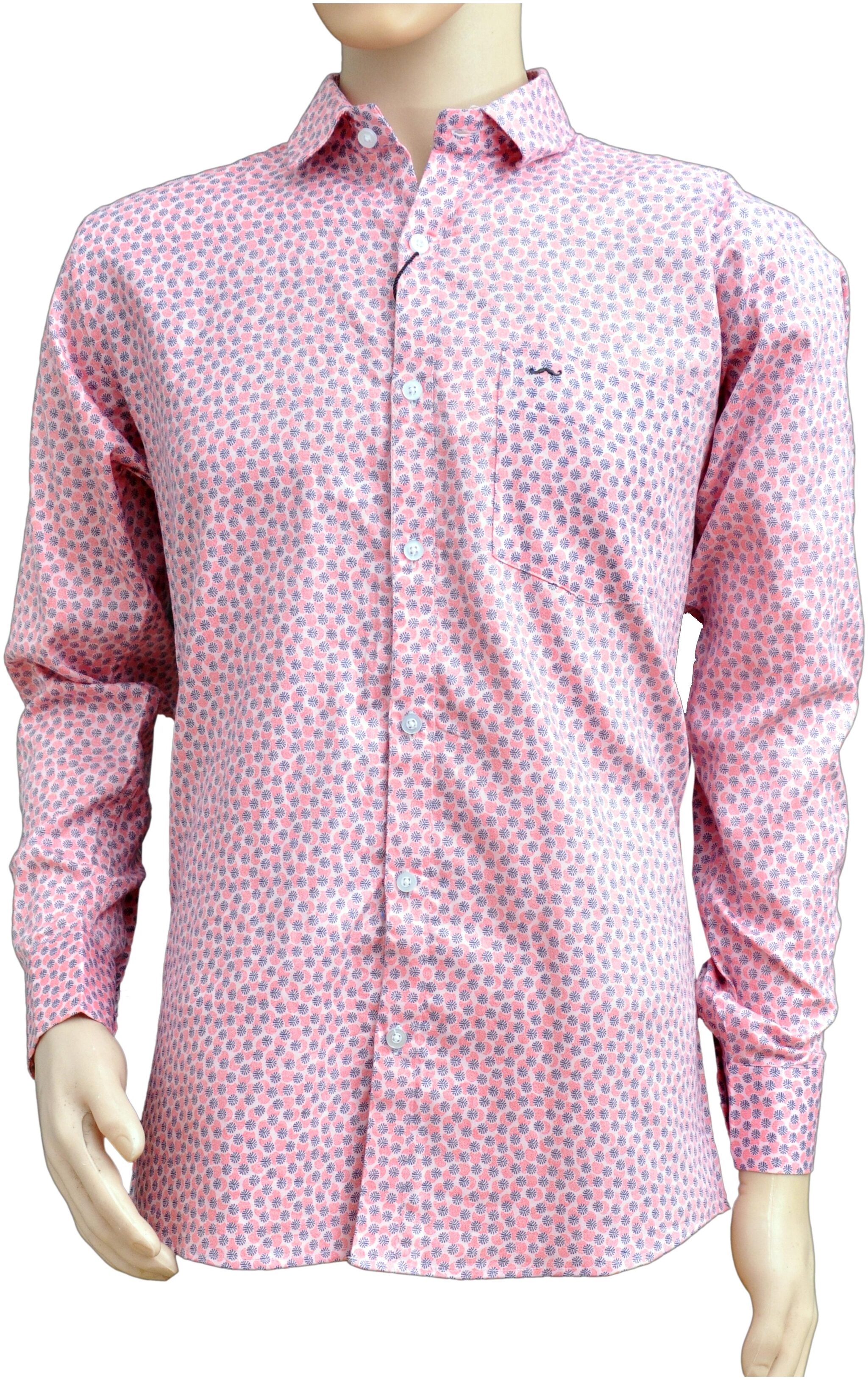 

Brolis Men Pink Floral Slim Fit Casual Shirt