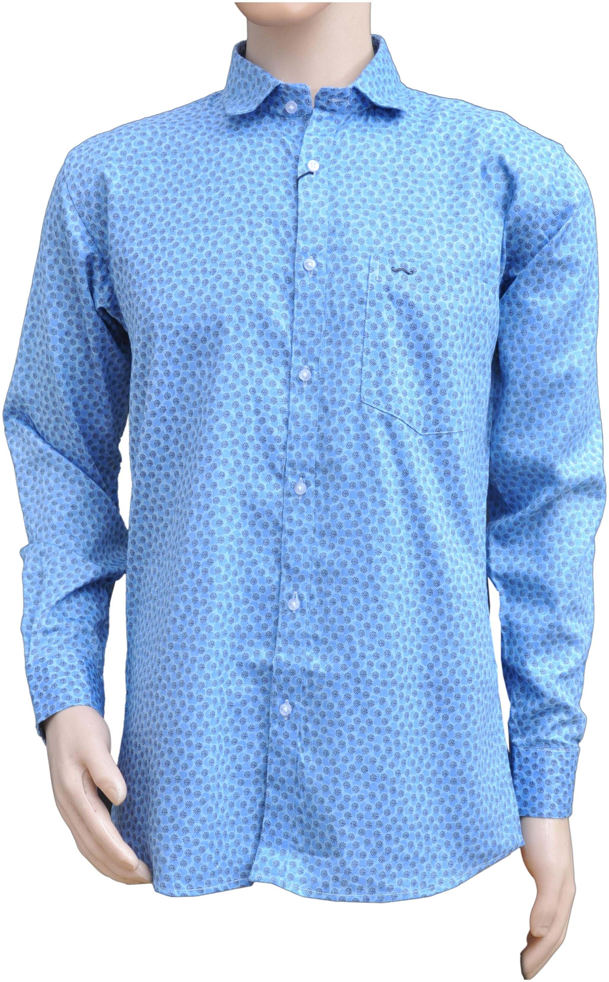 

Brolis Men Blue Floral Slim Fit Casual Shirt