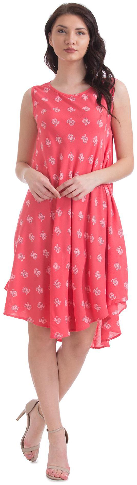 

Bronz Pink Printed Maxi dress