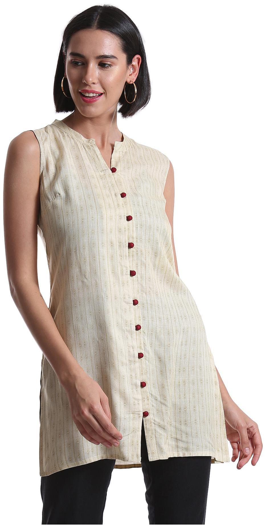

Bronz Women Printed Regular tunic - Beige