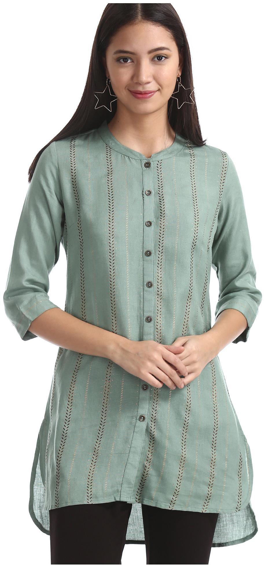 

Bronz Women Printed Regular tunic - Green