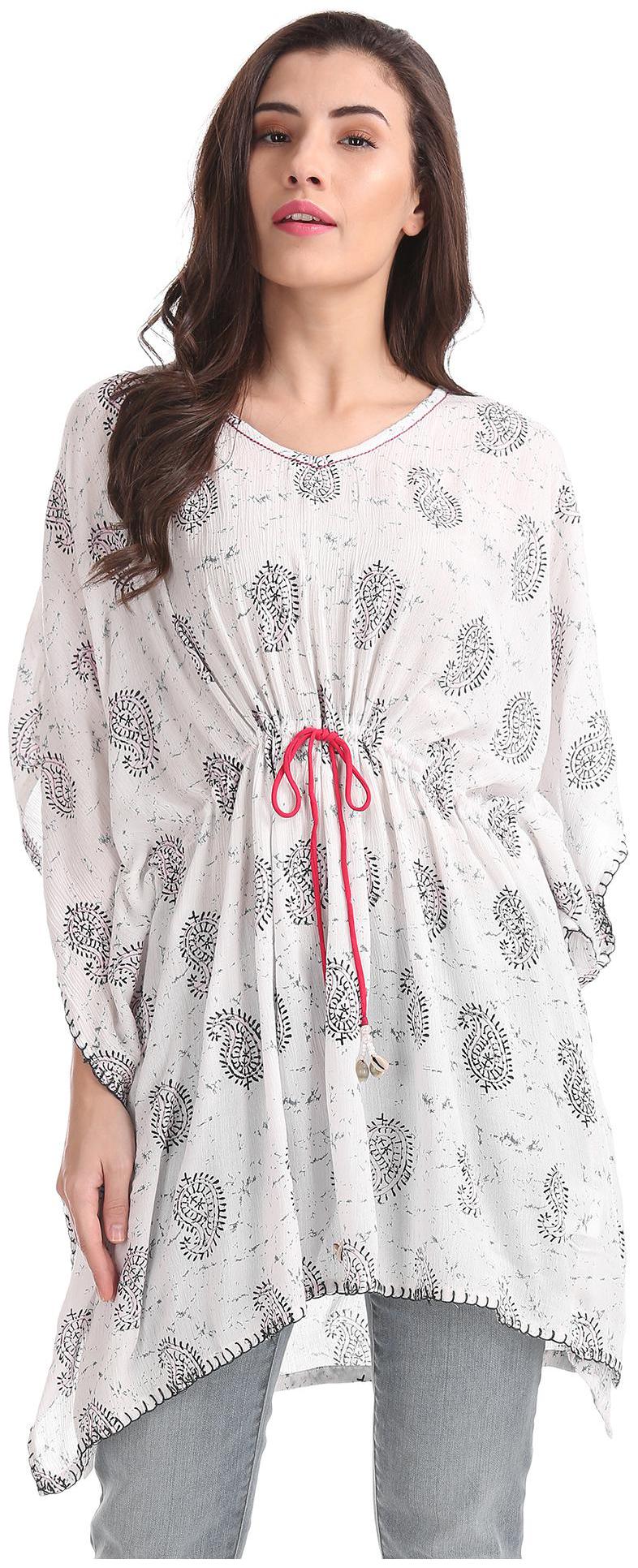 

Bronz Women Printed Regular tunic - White