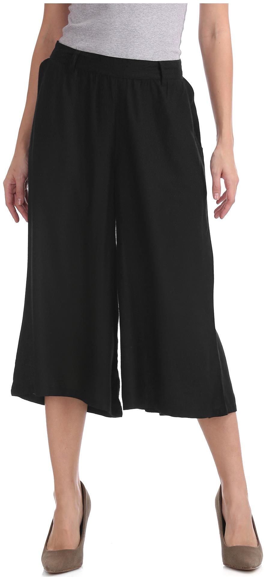 

Bronz Women Black Regular fit Cullotes
