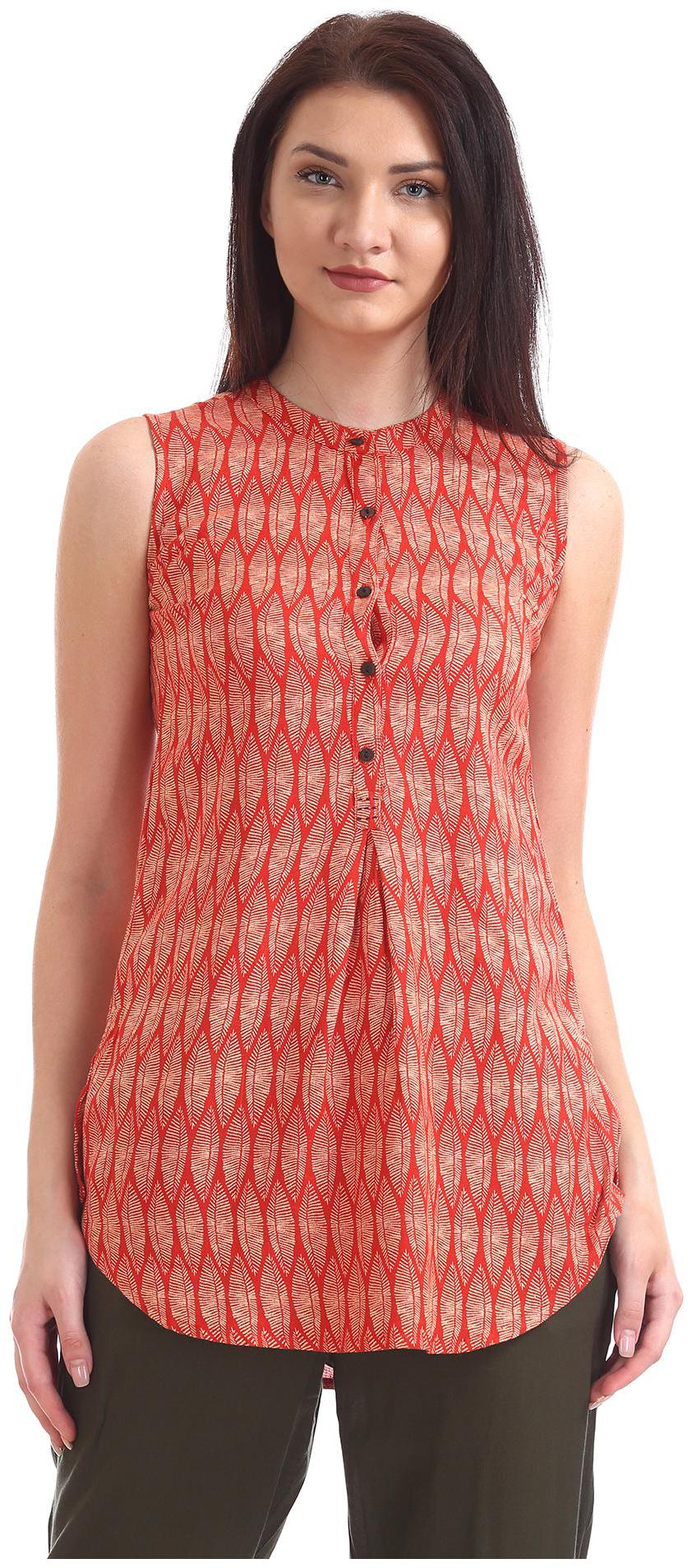 

Bronz Women Printed Regular tunic - Red