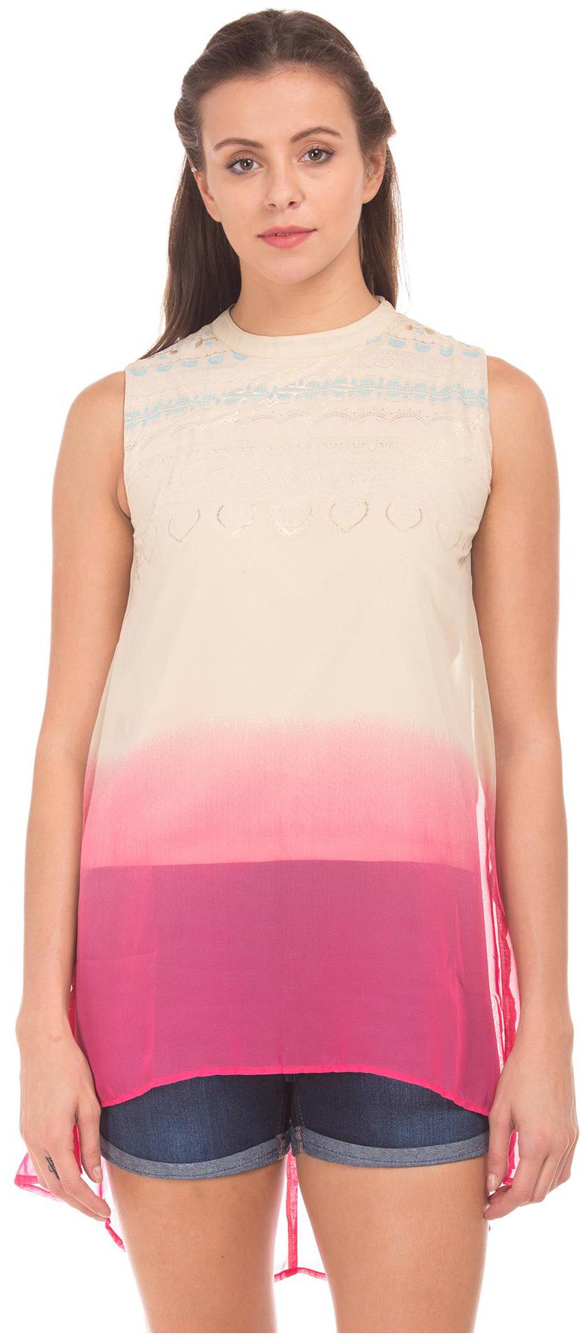 

Bronz Women Dyed Regular tunic - Beige
