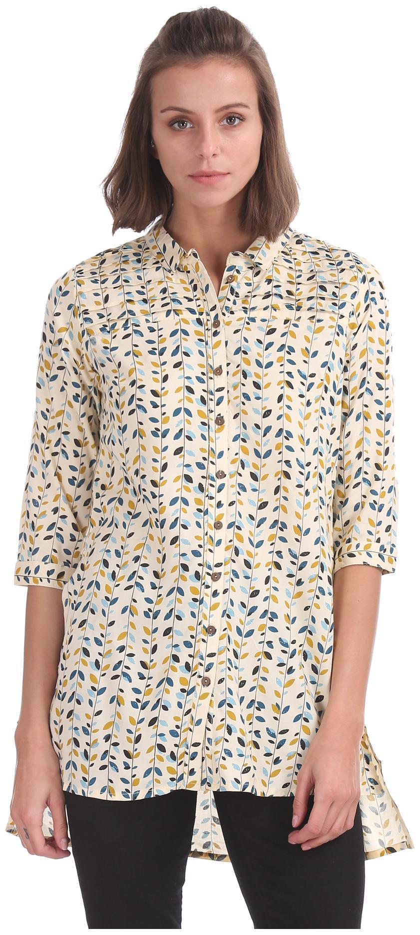 

Bronz Women Printed Regular tunic - White