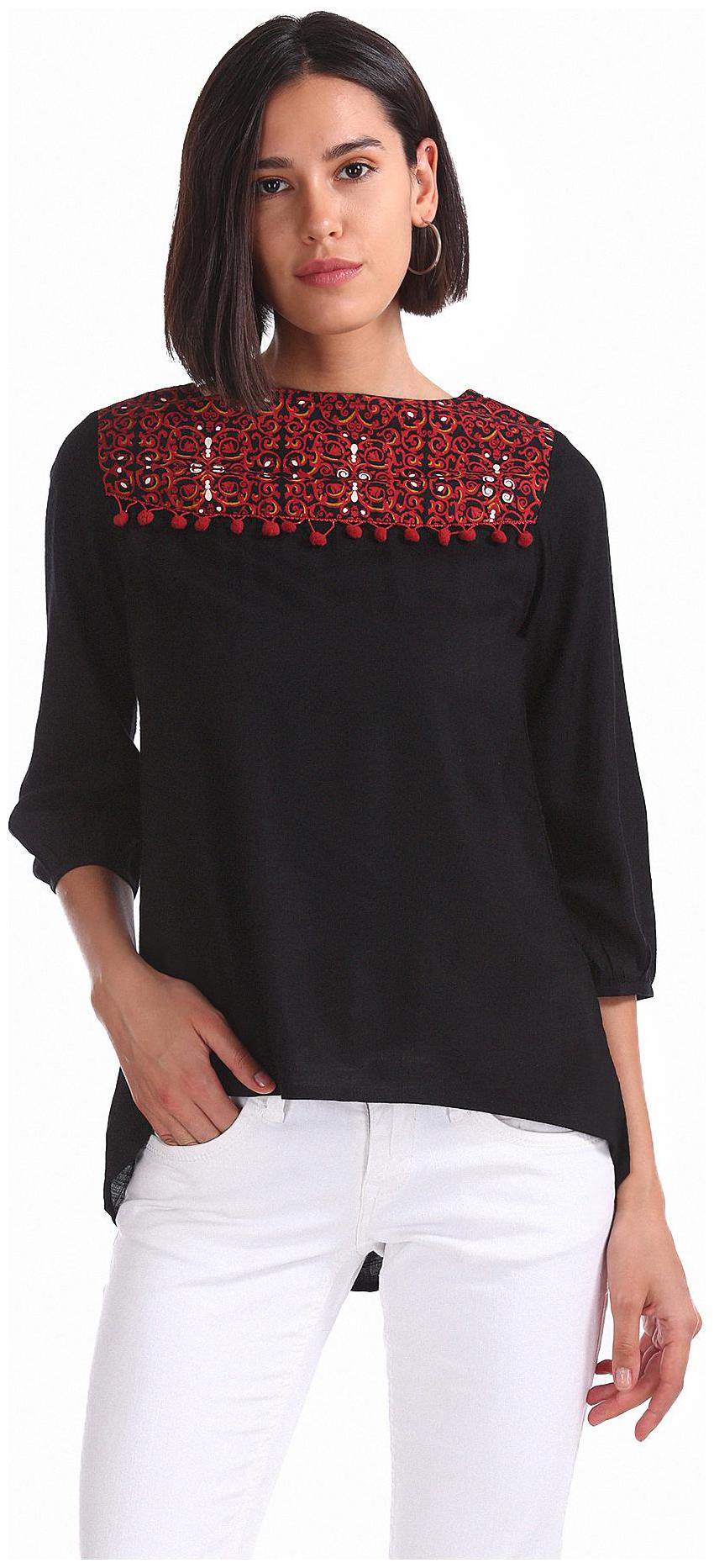 

Bronz Women Printed Regular tunic - Black