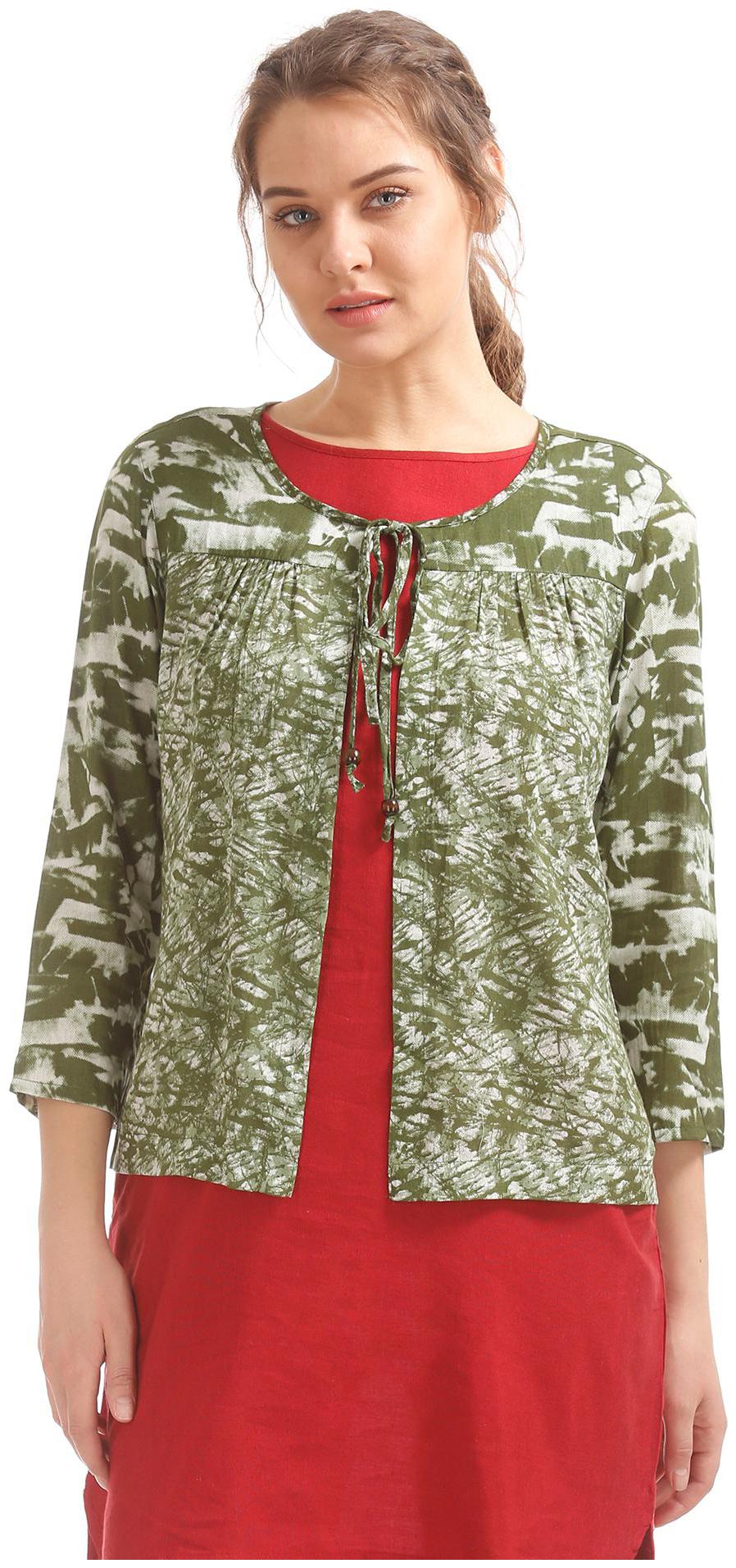 

Bronz Women Shrug - Green
