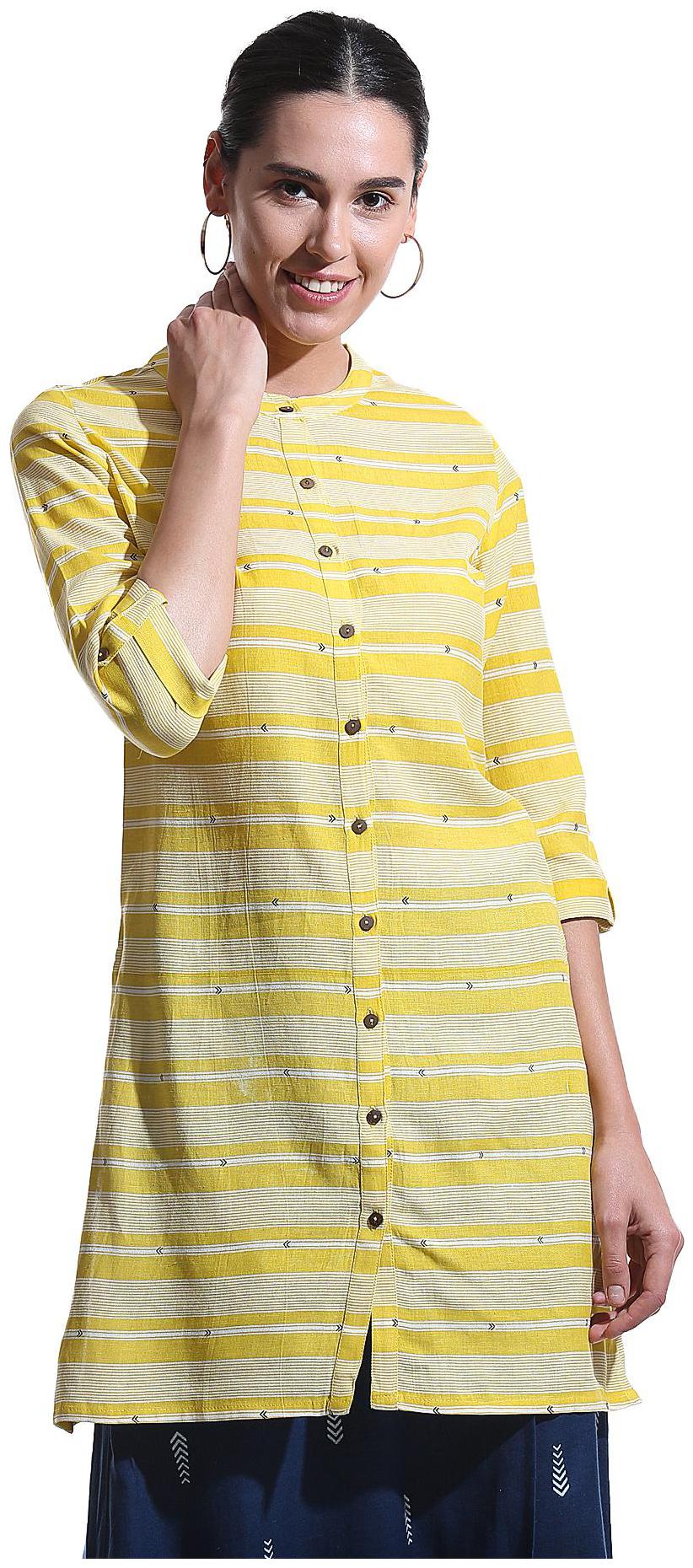 

Bronz Women Printed Regular tunic - Yellow
