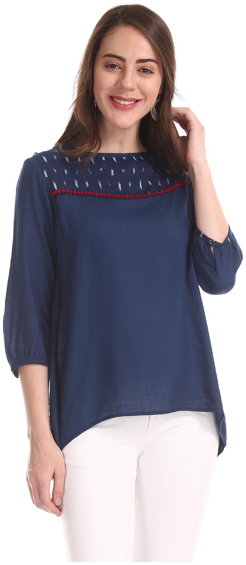 

Bronz Women Printed Regular tunic - Blue