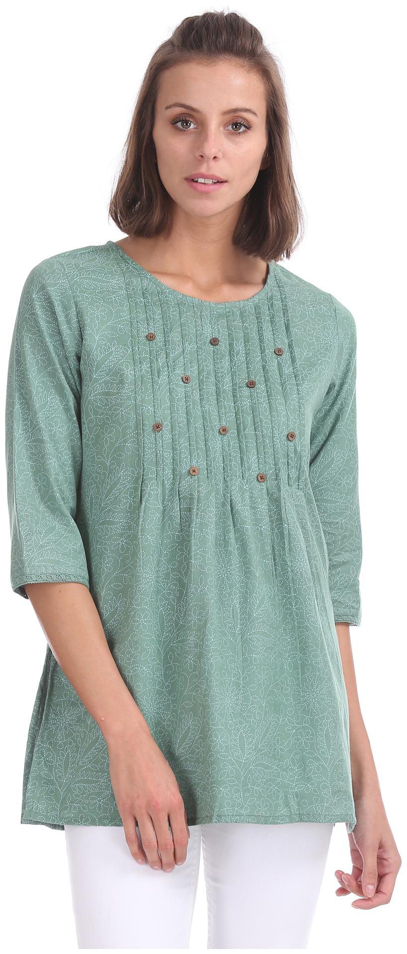 

Bronz Women Printed Regular tunic - Green