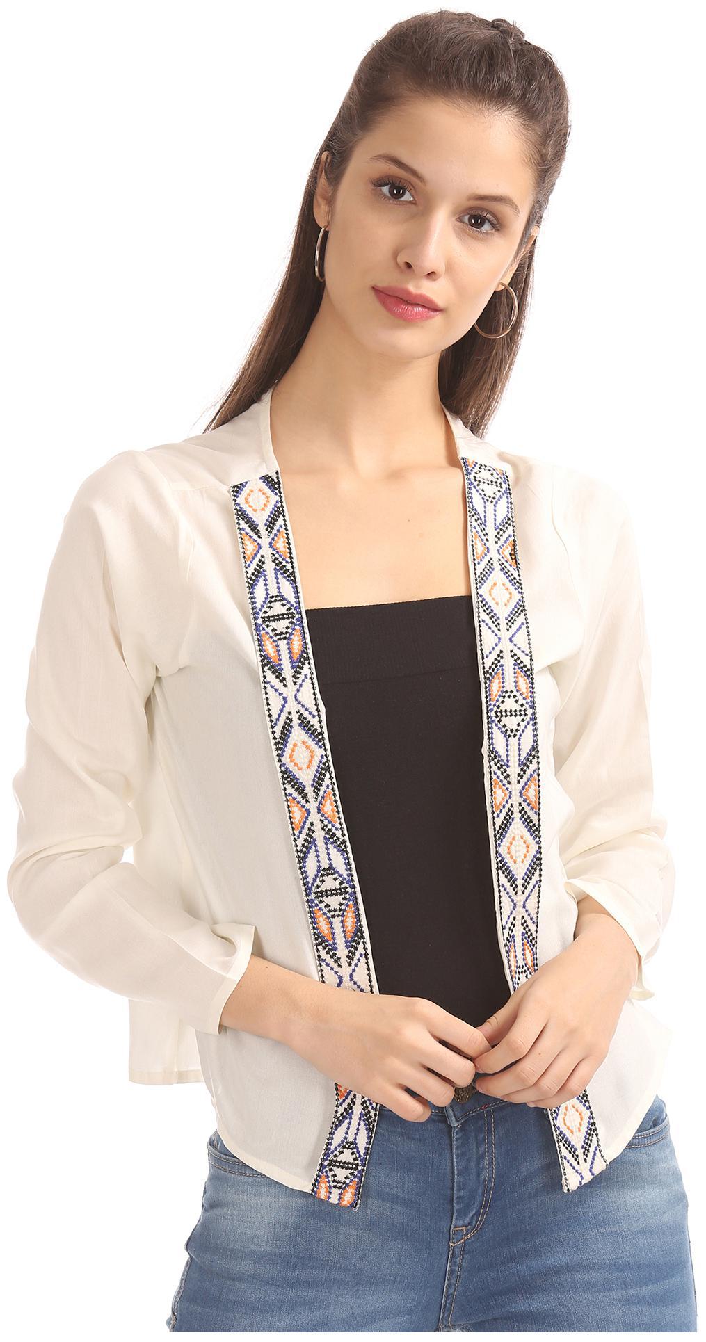 

Bronz Women Shrug - White
