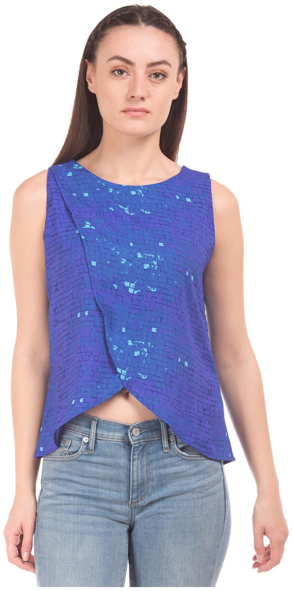

Bronz Women Printed Regular top - Blue