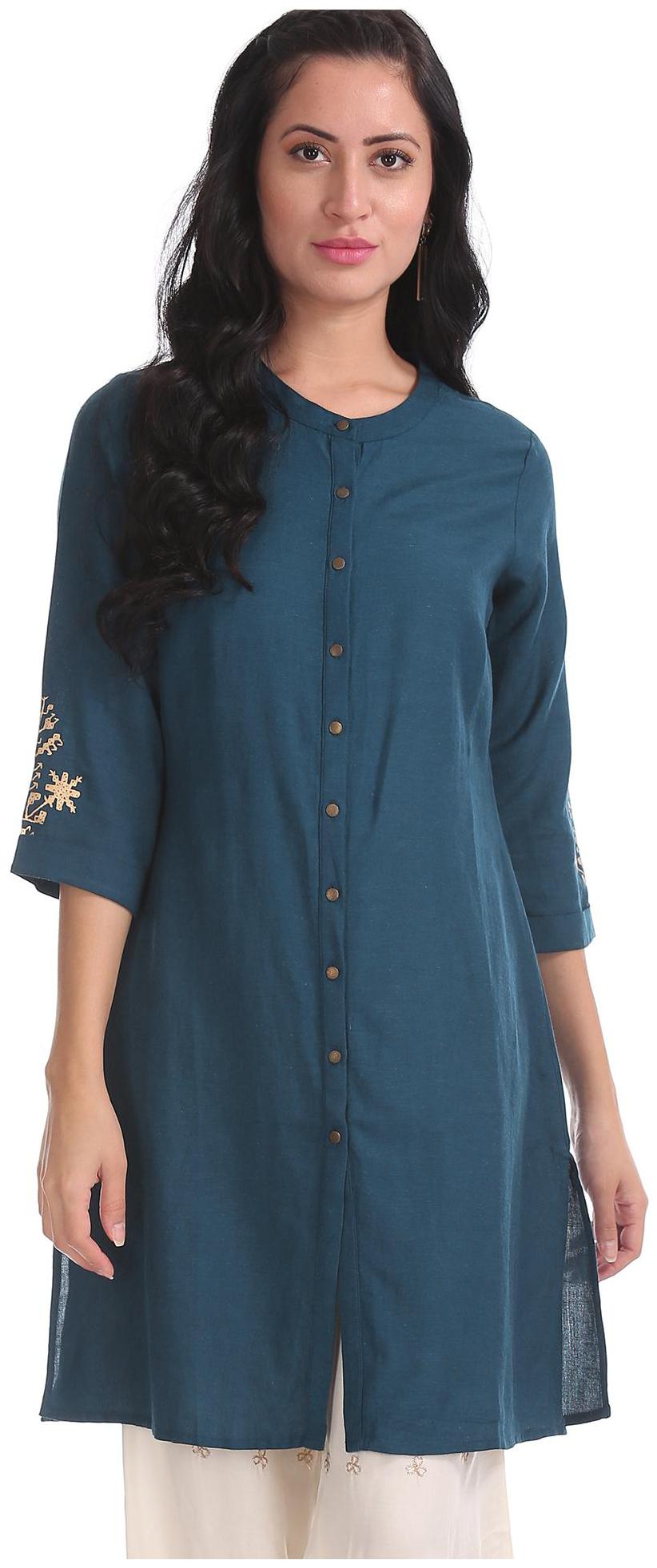 

Bronz Women Printed Regular tunic - Blue
