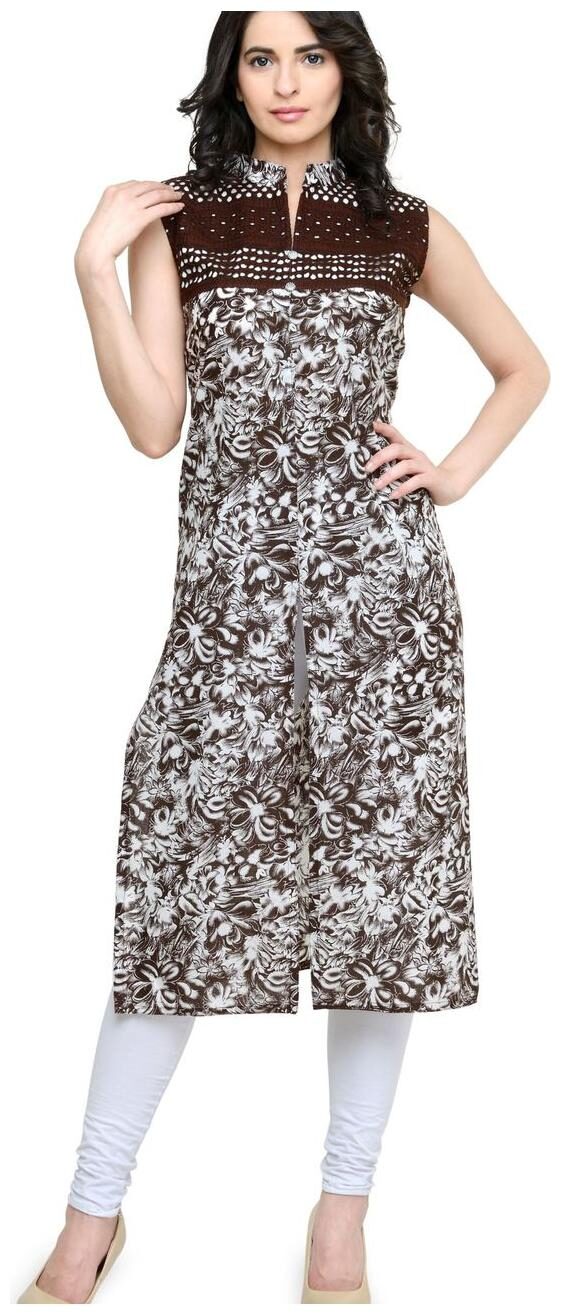 

Sayesha Women Brown Printed Straight Kurta