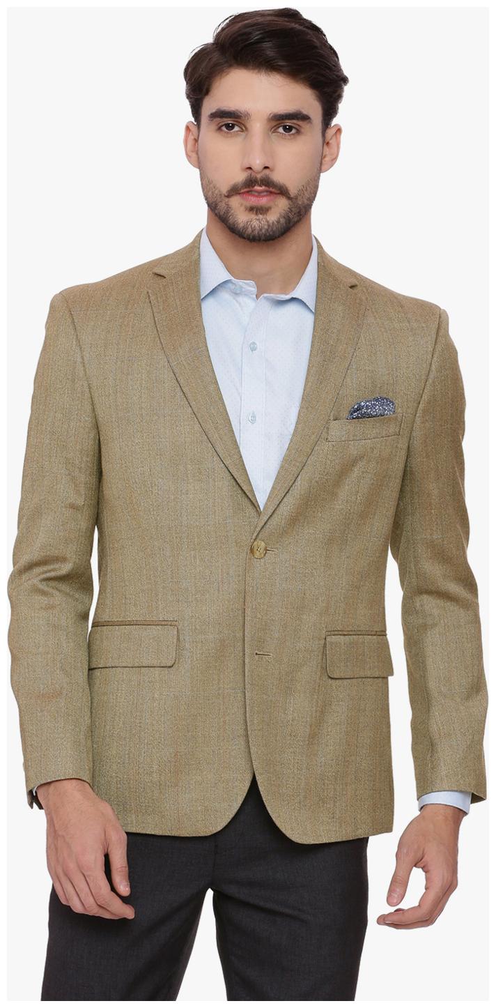 

Brown Herringbone Regular fit Jacket