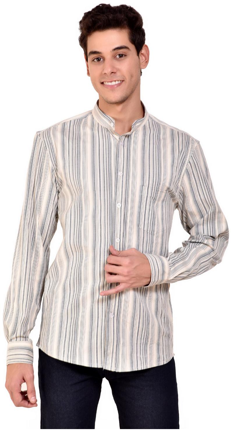 

BRUCHI CLUB Men Multi Horizontal Stripes Regular Fit Casual Shirt