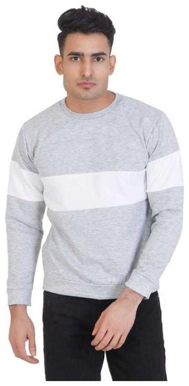 

Bufzone Men Grey Round neck Sweatshirt