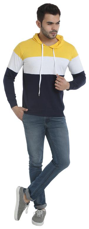 

Bufzone Men Multi Regular fit Cotton Hood T-Shirt - Pack Of 1