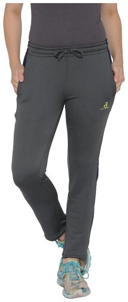 

BUILT NATURAL Women Regular fit Polyester Solid Track pants - Grey