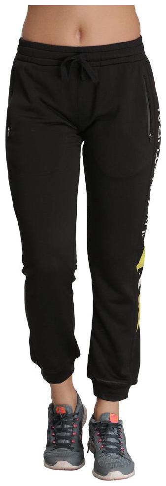

BUILT NATURAL Women Regular fit Polyester Solid Track pants - Black