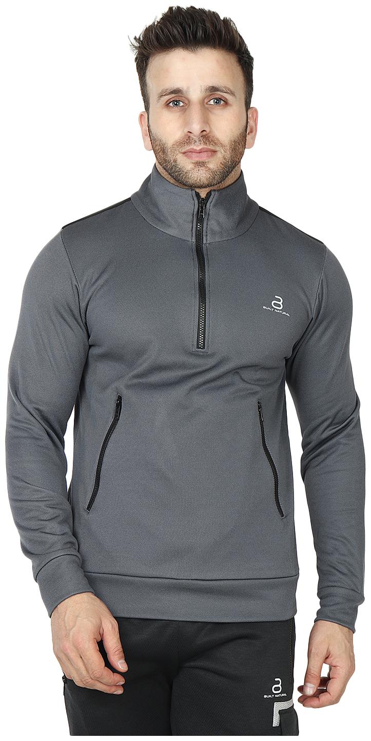 

Built Natural Men s Casual Long Sleeve Fashion Outdoor Jacket Cum Fleece Pullovers for Men