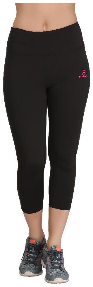 

BUILT NATURAL Women Solid Regular capri - Black