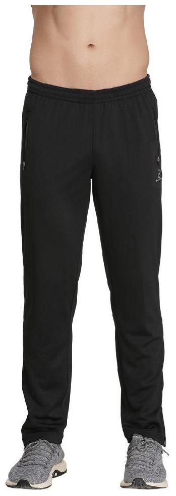 

BUILT NATURAL Men Black Solid Slim fit Track pants