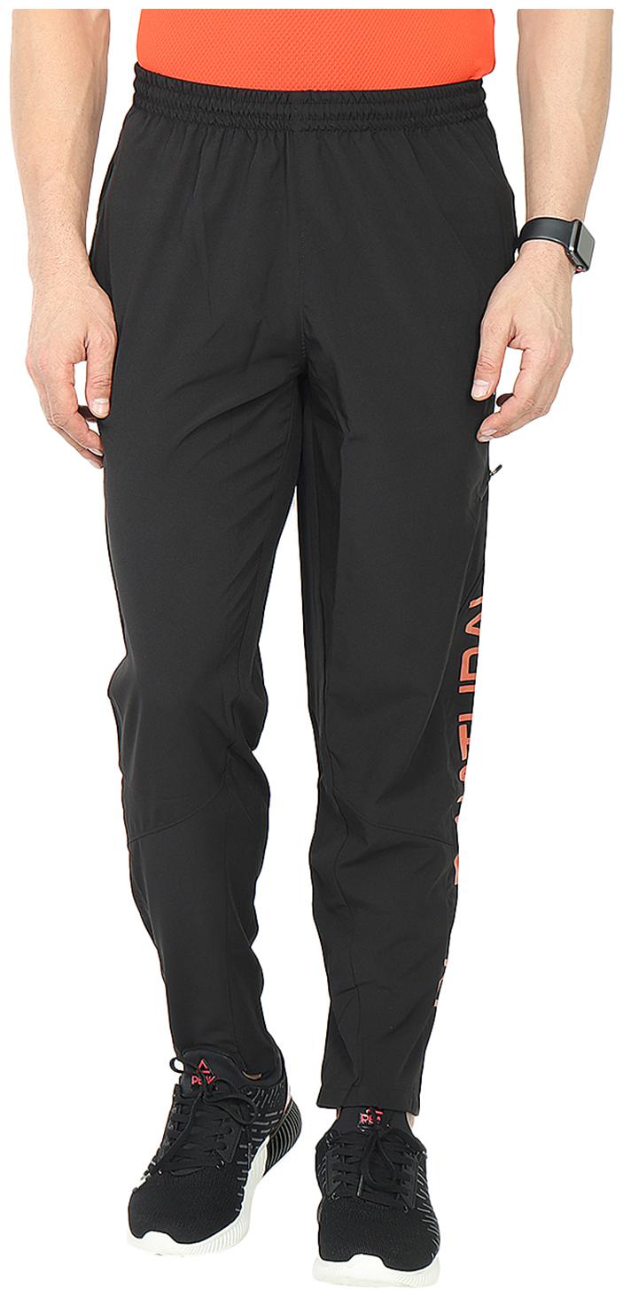 

Built Natural 100 Polyester Rubber Zipper Pockets Bottom Printed Men Trackpant