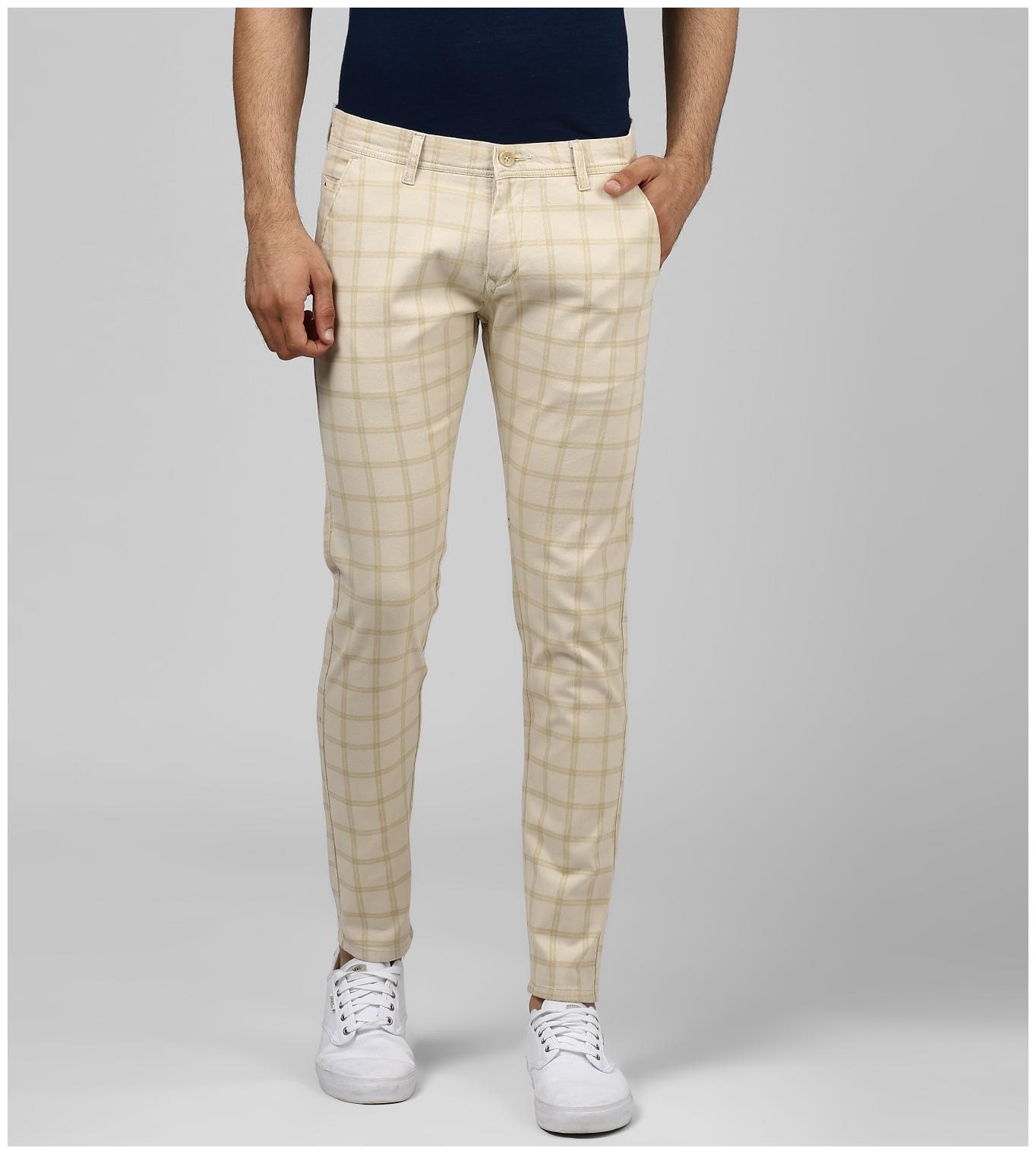 

BUKKL Men Multi Checked Slim fit Chinos