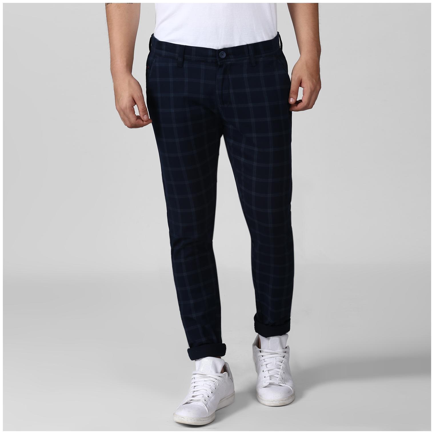 

BUKKL Men Multi Checked Slim fit Chinos
