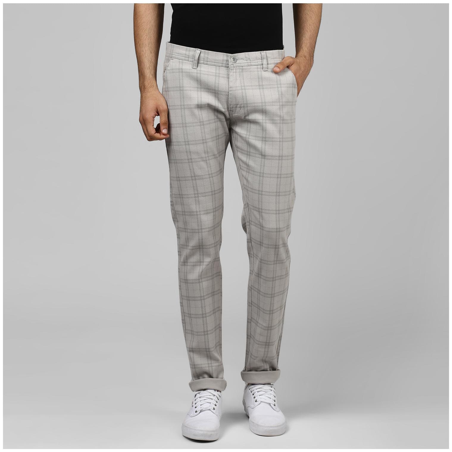 

BUKKL Men Multi Checked Tapered fit Chinos