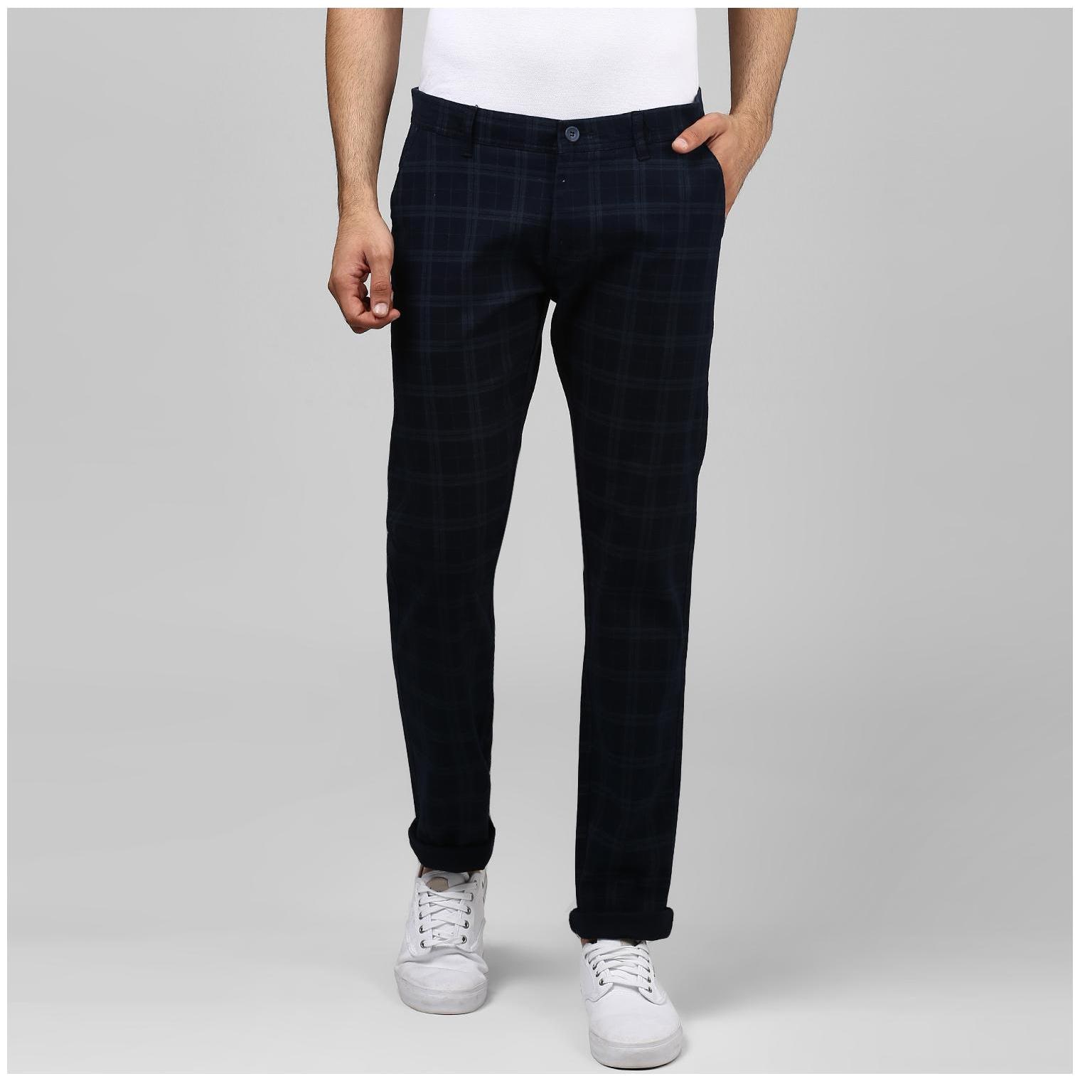 

BUKKL Men Multi Checked Tapered fit Chinos