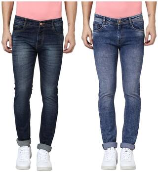 BUKKL Men Multi Slim Fit Jeans