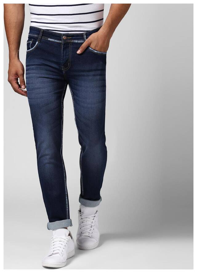 BUKKL Men Blue Slim Fit Jeans