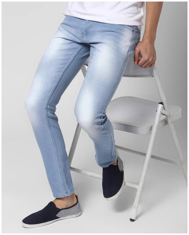 BUKKL Men Blue Slim Fit Jeans