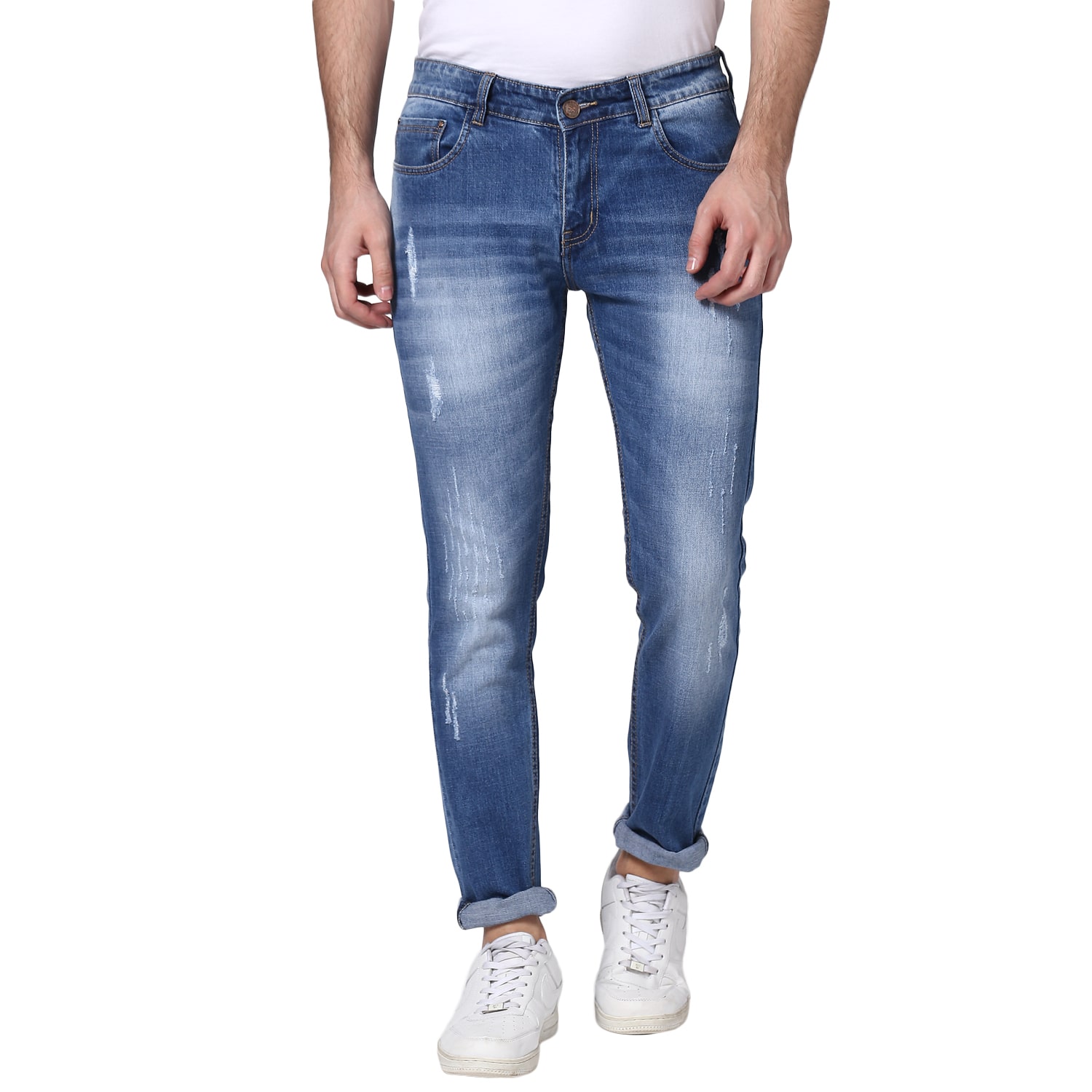 

BUKKL Men Blue Slim Fit Jeans